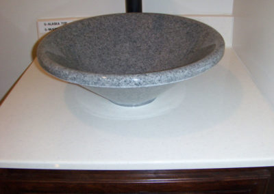 Cone-Vessel-bowl-in-McKinnley-Gray-on-Alaska-Vanity