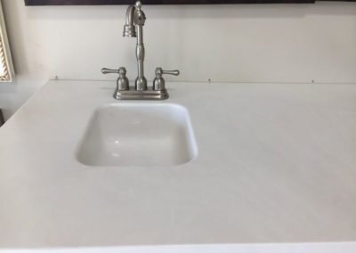 Flush bar sink, marble